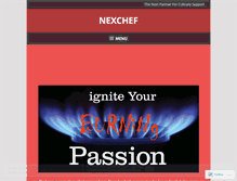 Tablet Screenshot of nexchef.com